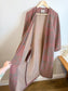 J.Jill Long Quilt Wool Jacket in Dusty Rose/Green (Size M/L)