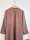 J.Jill Long Quilt Wool Jacket in Dusty Rose/Green (Size M/L)