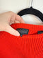 Vintage Red Knit Sweater (Size L)
