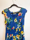 Anthropologie Floral Mini Dress in Blue (Size S/M)