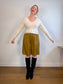 The Group Babaton "Genre Cashmere Cropped Sweater in Cream" (Size XS/S)