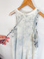 Lululemon "Mesh Overlay High-Neck Dress in White/Black" (Size L)