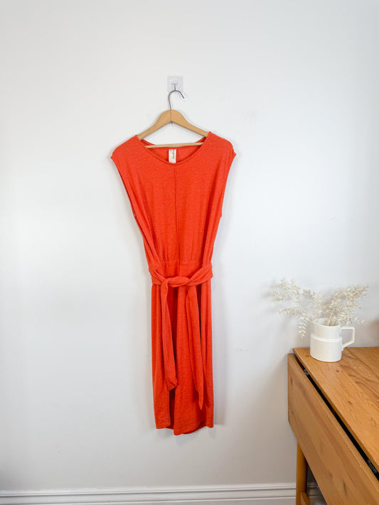 Eve Gravel Slow Fashion "Amores Dress in Tomato" (Size L)