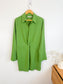 Abercrombie Long Sleeve Front Twist Mini Dress in Green (Size L/XL)