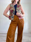 Vintage Floral Tapestry Vest (Size L)