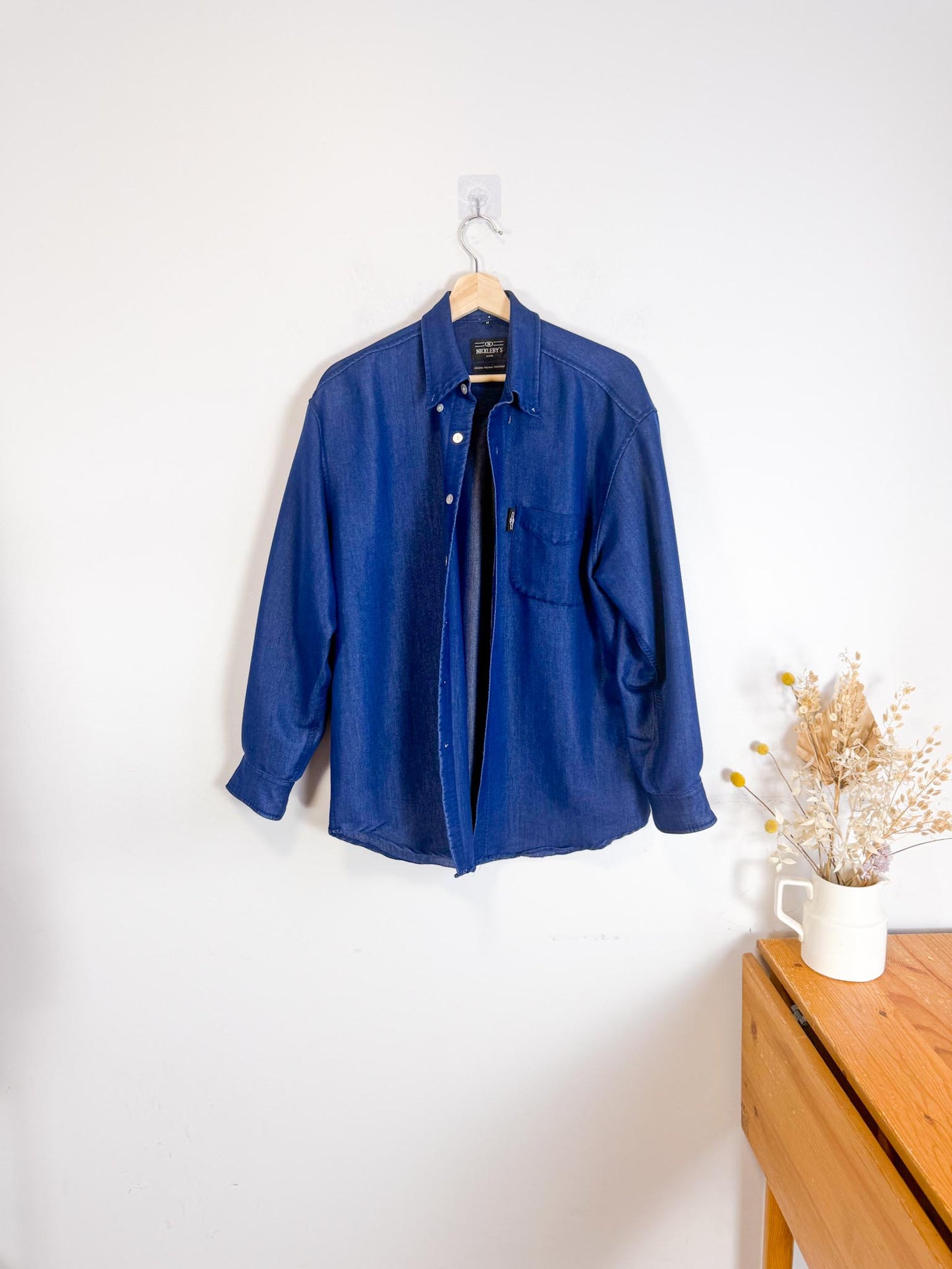 Vintage Nickleby’s UOMO Button Down in Dark Blue (Size L)