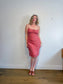 Wilfred "Bellow Midi Dress in Spring Medley Red" (Size 10)