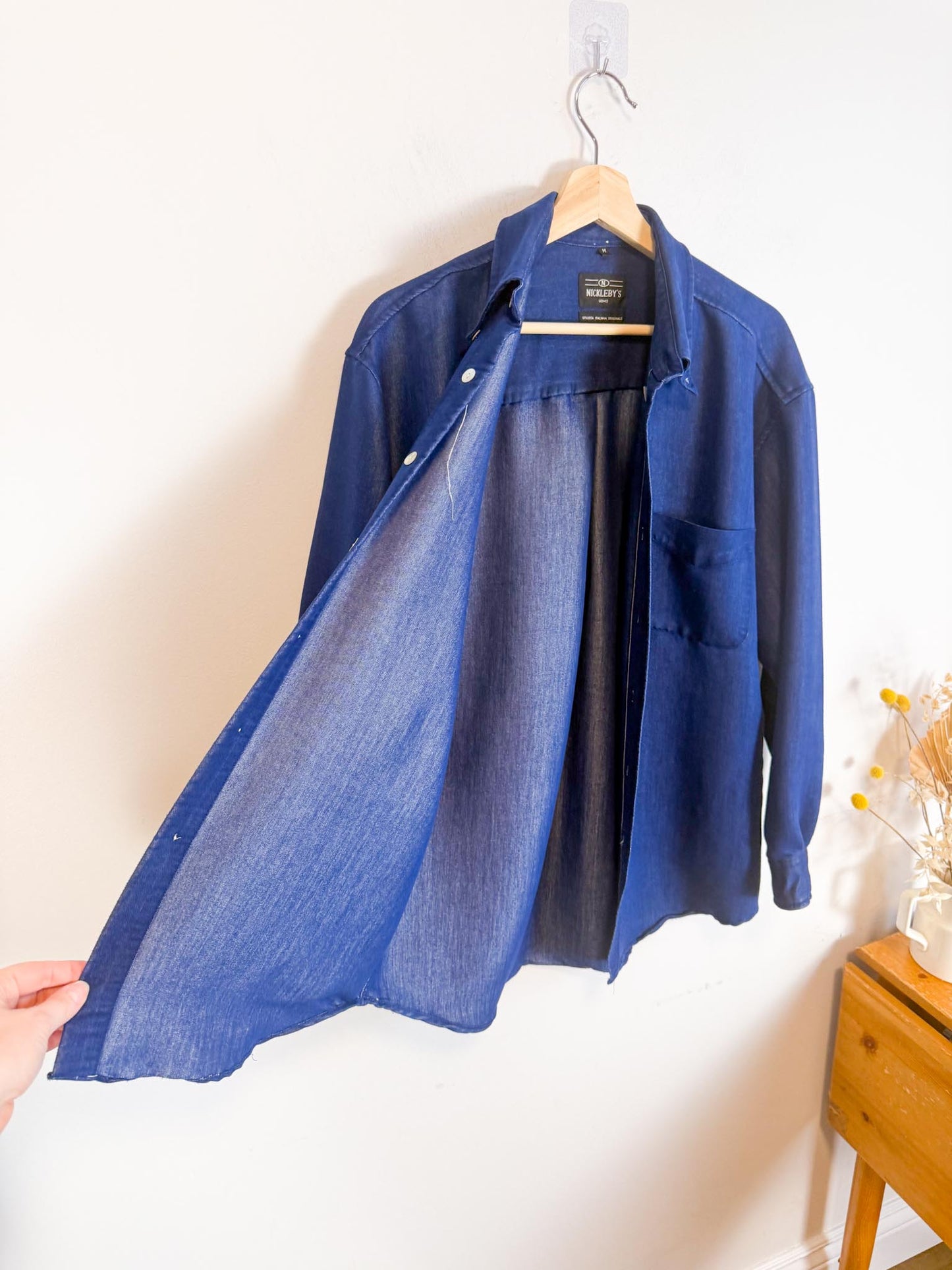 Vintage Nickleby’s UOMO Button Down in Dark Blue (Size L)