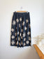 Gudrun Sjoden Floral Cotton Midi Skirt (Size L)