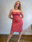Wilfred "Bellow Midi Dress in Spring Medley Red" (Size 10)