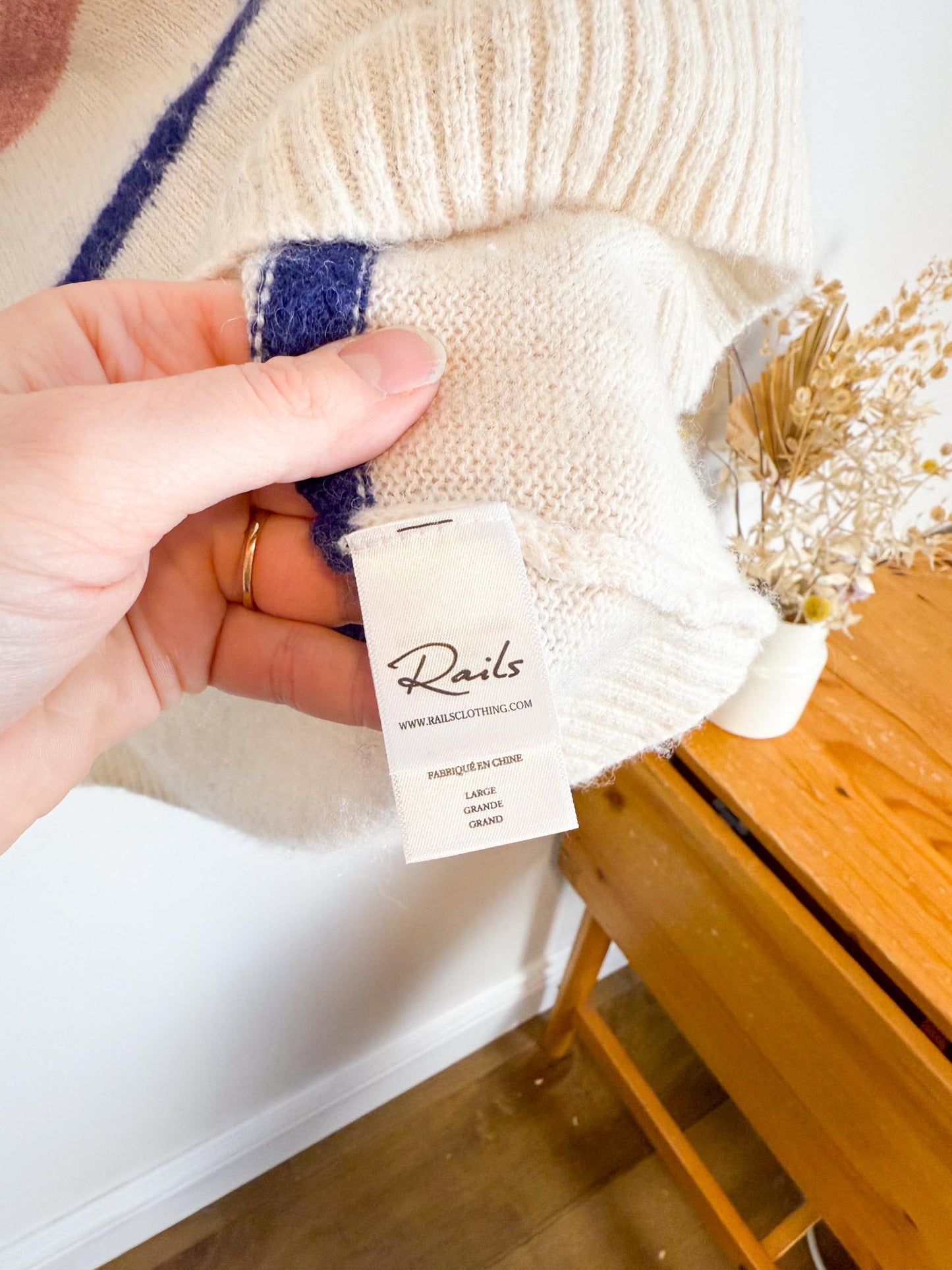 Rails "Perci Sweater in Seaside Stripe" (Size M/L)