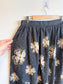 Gudrun Sjoden Floral Cotton Midi Skirt (Size L)