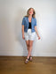 Wilfred Free Boxer Style Shorts in Blue (Size L)