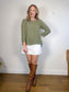Amanda Moss Slow Fashion "The Neala Top in Sage Green" (Size M/L)