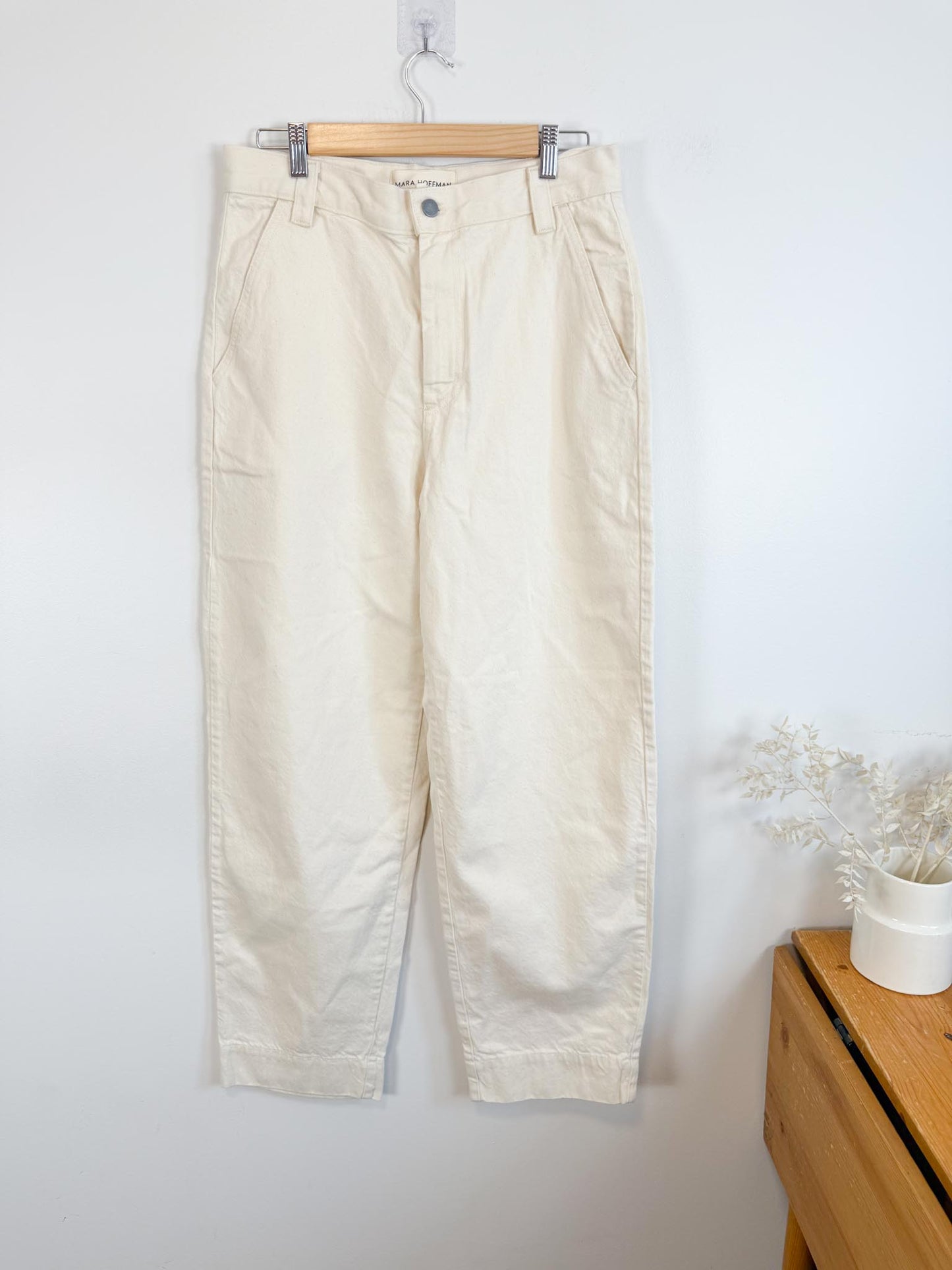 MARA HOFFMAN "Gia Pants in Natural" (Size 10)