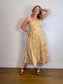 Anthropologie En Saison "Kasey Halter Dress in Yellow Floral" (Size M)