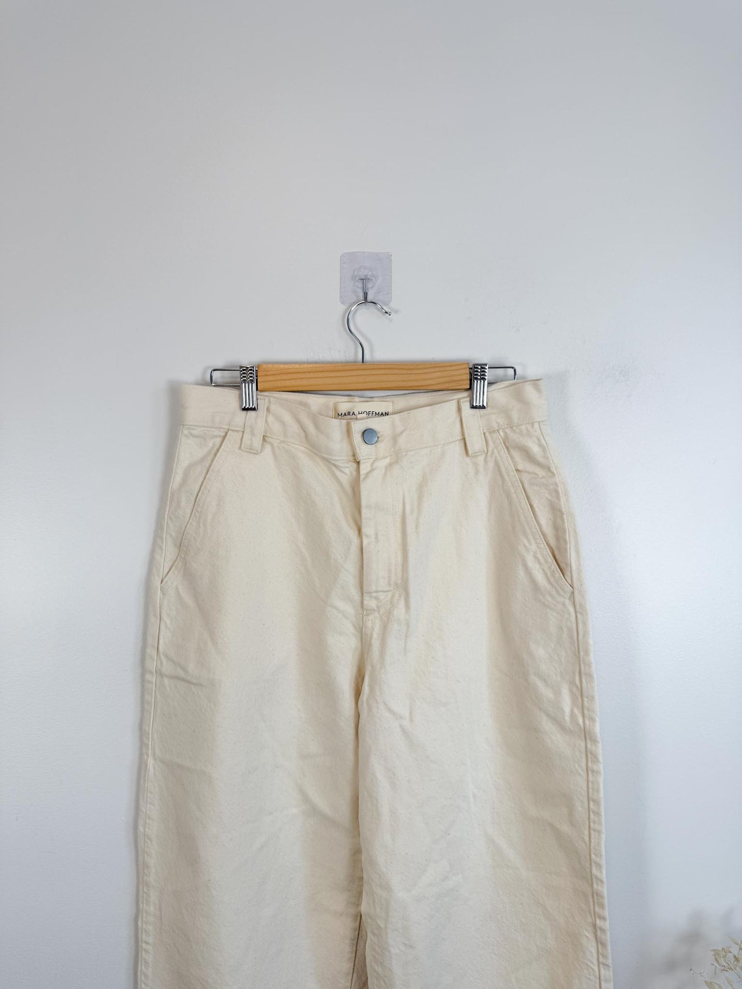 MARA HOFFMAN "Gia Pants in Natural" (Size 10)