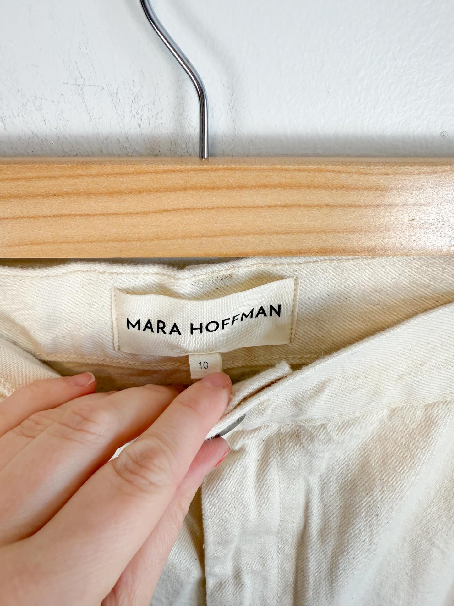MARA HOFFMAN "Gia Pants in Natural" (Size 10)