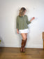 Amanda Moss Slow Fashion "The Neala Top in Sage Green" (Size M/L)