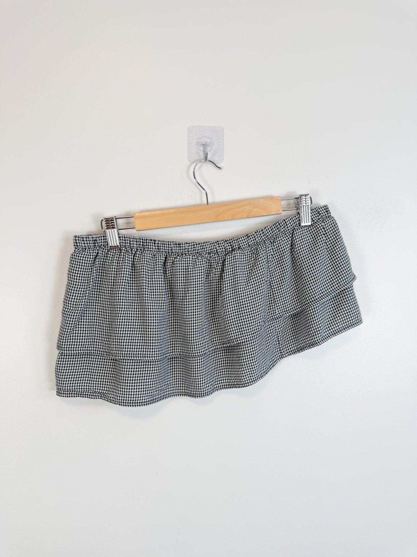 Club Monaco Gingham Tube Top in Black/White (Size L)
