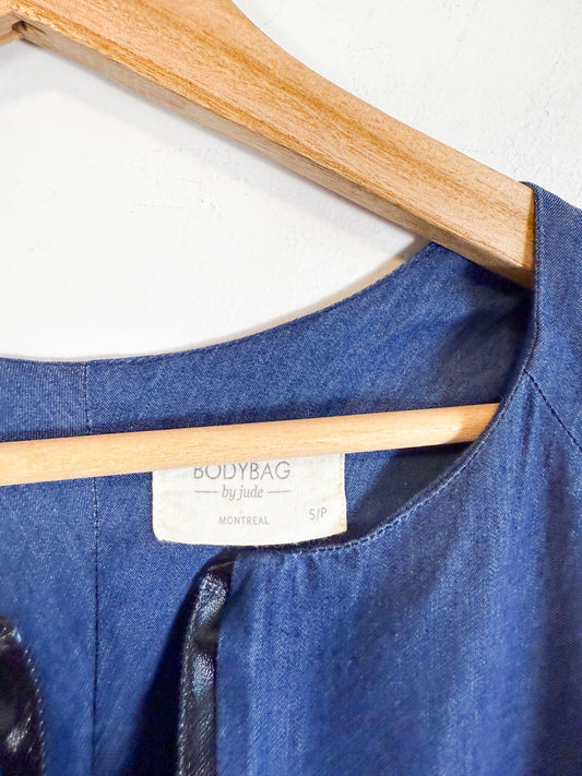 BODYBAG by Jude Slow Fashion Sleeveless Denim Dress (Size S)
