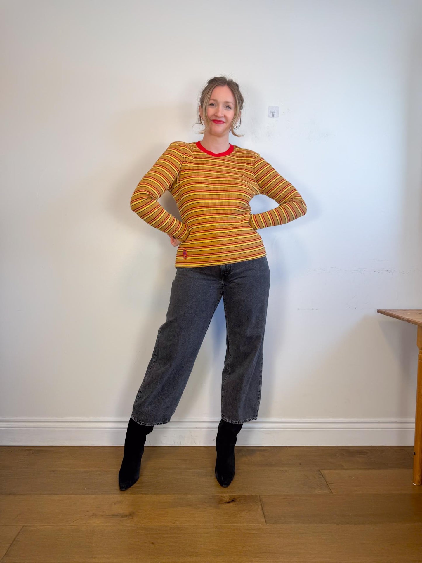 Adidas x Wales Bonner *RARE*Ribbed Striped Long Sleeve T-Shirt (Size S/M)