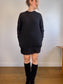 Province of Canada Long Sleeve Shirt Dress in Black (Size M)