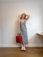 Gap Floral Midi Dress in Black/White (Size L)