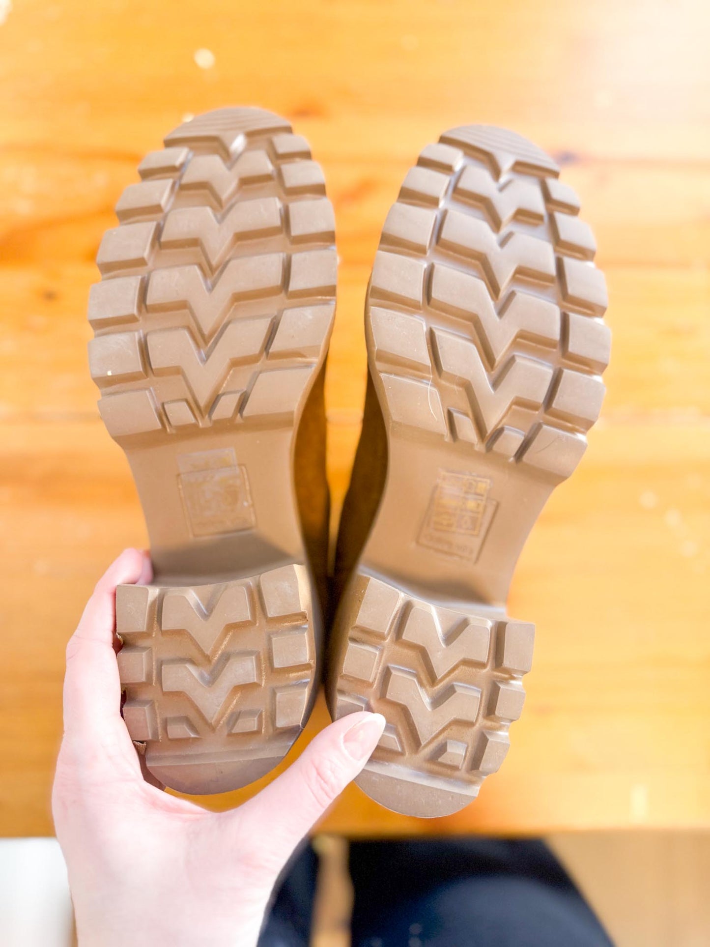 Dolce Vita "Hawk H2O Heeled Boots in Tan Suede" (Size 10)