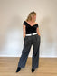 Babaton "Bureau Wool Pant in Dark Grey" (Size L/XL)