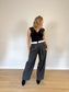 Babaton "Bureau Wool Pant in Dark Grey" (Size L/XL)