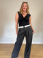Babaton "Bureau Wool Pant in Dark Grey" (Size L/XL)
