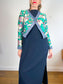 THAKOON Vogue Designer Silk Blend Cropped Blazer (Size S)