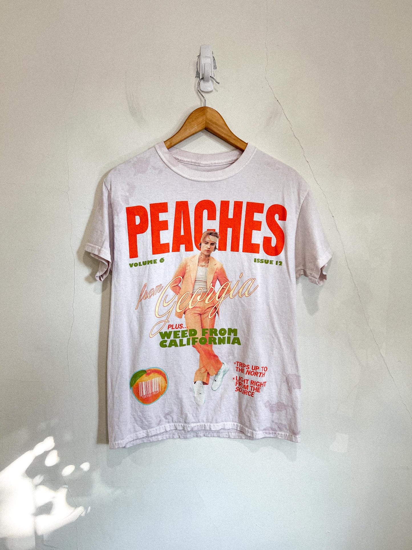 Justin Bieber "PEACHES" Graphic Tee SOLD AS IS (Size M)