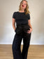 Wilfred The Effortless Pant in Black (Size L/XL)
