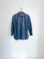 Zara Pleather Shacket in Slate Blue (Size XS-M)