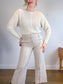 Wilfred Free "Fortune Crop Sweater in Cream" (Size M)