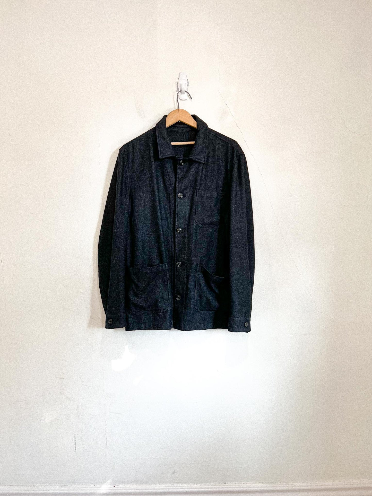 L.B.M. 1911 for Harry Rosen Wool Overshirt in Charcoal (Size L)