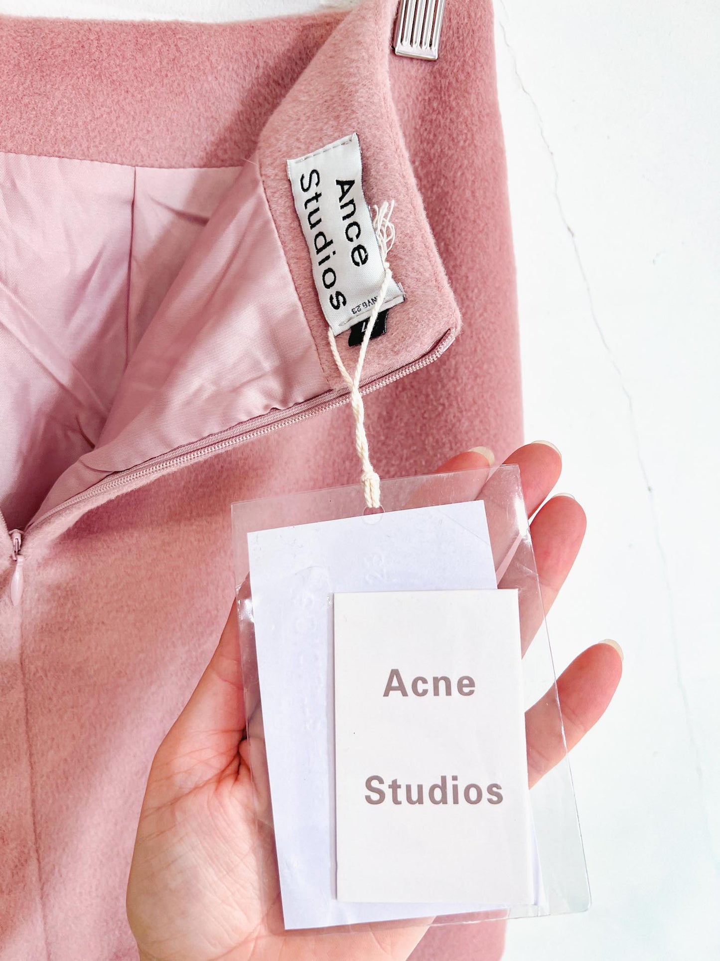 Acne Studios Alpaca Mini Skirt in Pink NWT (Size S)