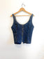 Free People "Kara Vest in Dark Wash Denim NWT (Size L)