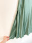 House of Harlow 1960 Satin Midi Skirt with Side Slit in Green (Size M/L)