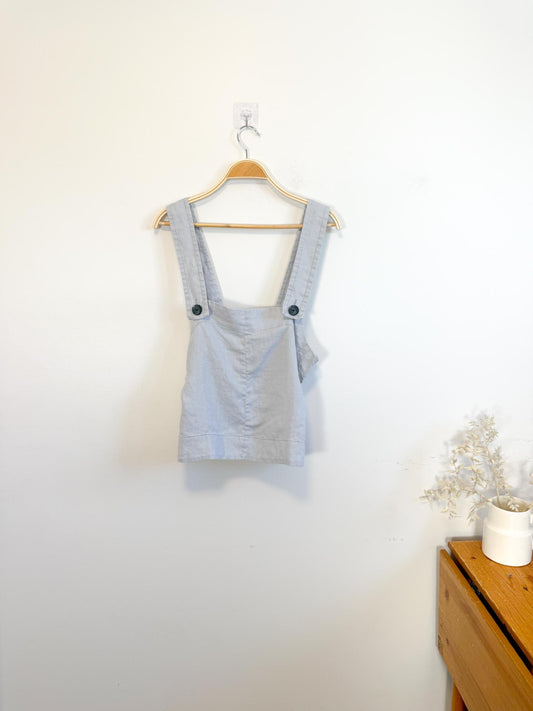 Everlane "The Apron Linen Tank in Grey" (Size 8)