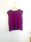 Sleeveless Sweater Vest in Plum (Size M/L)