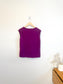 Sleeveless Sweater Vest in Plum (Size M/L)