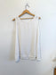 Brynn Walker Sleeveless Tencel Shirt in Off White (Size XS-M)