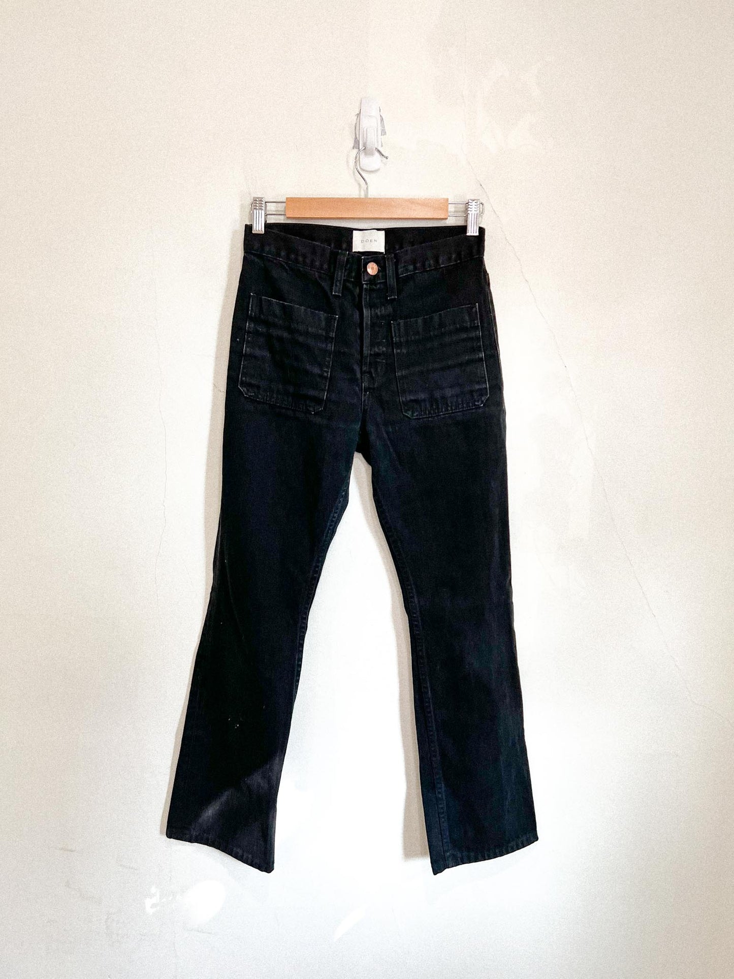 DOEN Slow Fashion "Maritime Jeans in Washed Black" (Size 26)