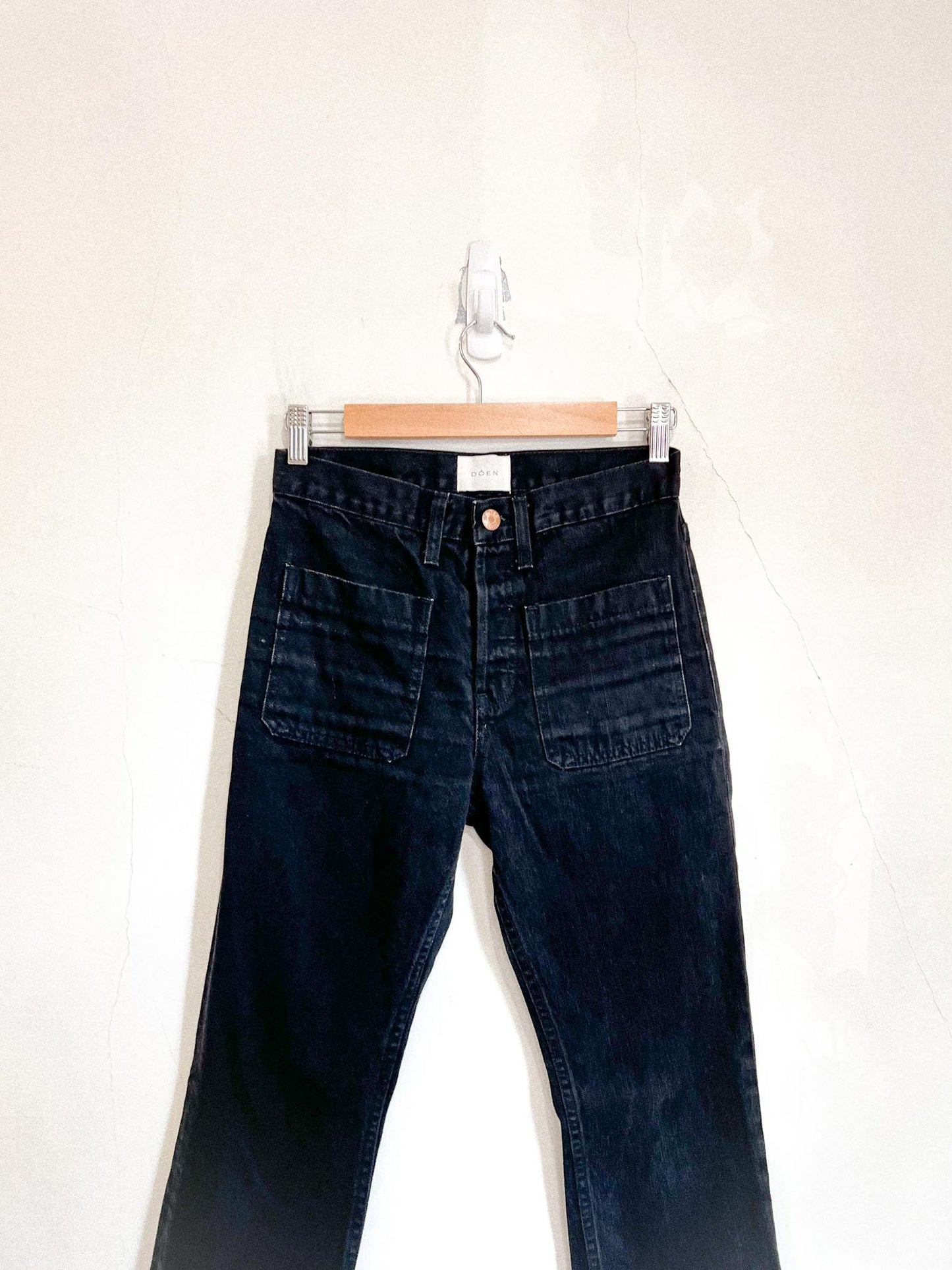 DOEN Slow Fashion "Maritime Jeans in Washed Black" (Size 26)