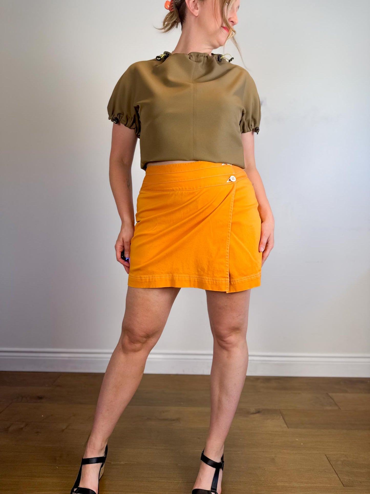Vintage Skort in Tangerine (Size L)