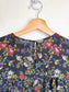 Madewell Long Sleeve Blouse in Black Floral (Size S)