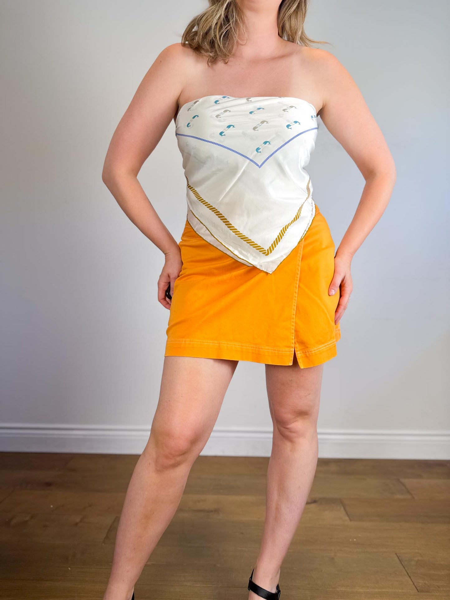 Vintage Skort in Tangerine (Size L)